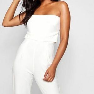 Bandeau Tailored Woven Slim Fit Jumpsuit